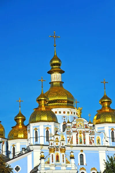 Cupola Oro Del Monastero San Michele Kiev Ucraina — Foto Stock