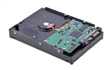 Bir sabit diskin içerisindeki detaylı görünüm (HDD)