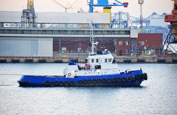 Rimorchiatore Sulla Banchina Del Porto Odessa Ucraina — Foto Stock