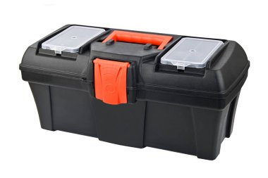 Araç için plastik kutu, beyaz arkaplanda izole