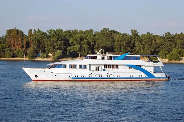 Bateau Vapeur Sur Fleuve Dniepr Kiev Ukraine — Photo