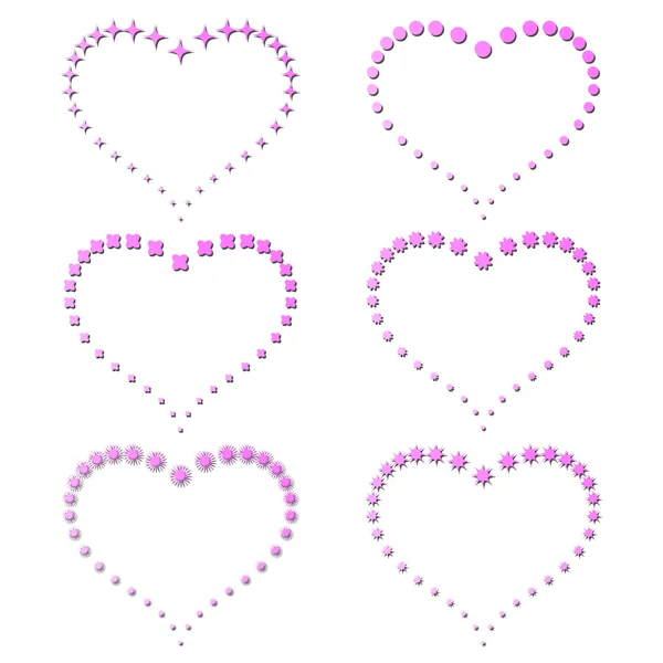 Cadre en forme de coeur — Image vectorielle