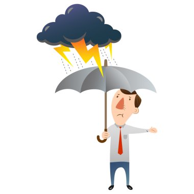 Adam kötü hava ile