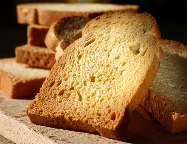 Weißbrot geröstet — Stockfoto