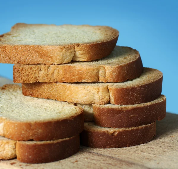 Weißbrot in Scheiben — Stockfoto