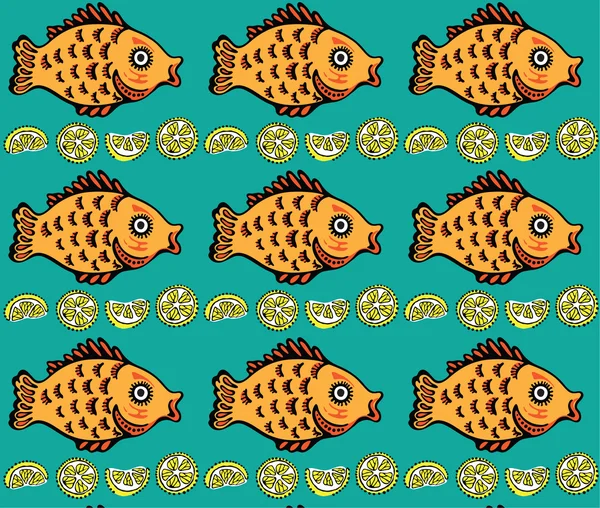 Fish pattern — Stock Vector