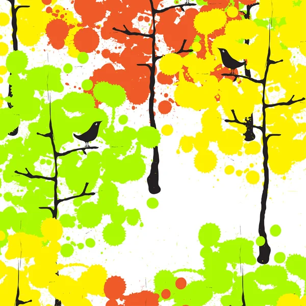 Autumn forest — Stock Vector