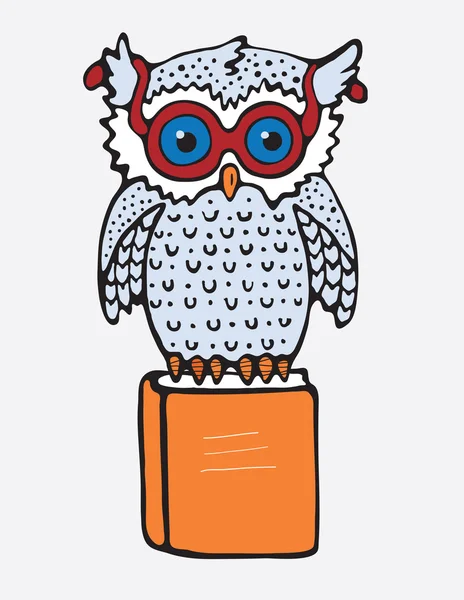 Hibou des dessins animés — Image vectorielle