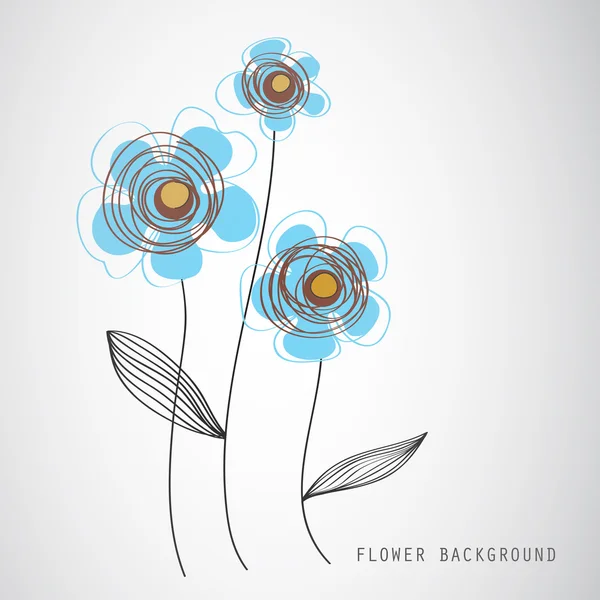 Flor abstracta — Vector de stock