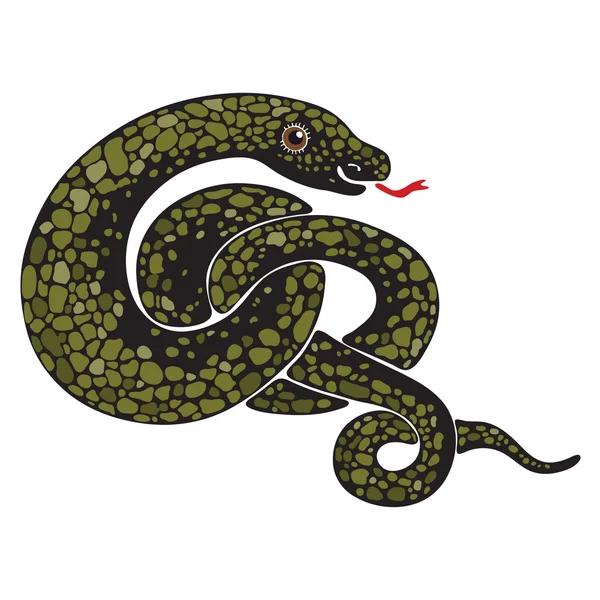 Grote slang — Stockvector