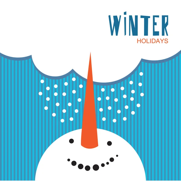 Winter holidays — Stock Vector