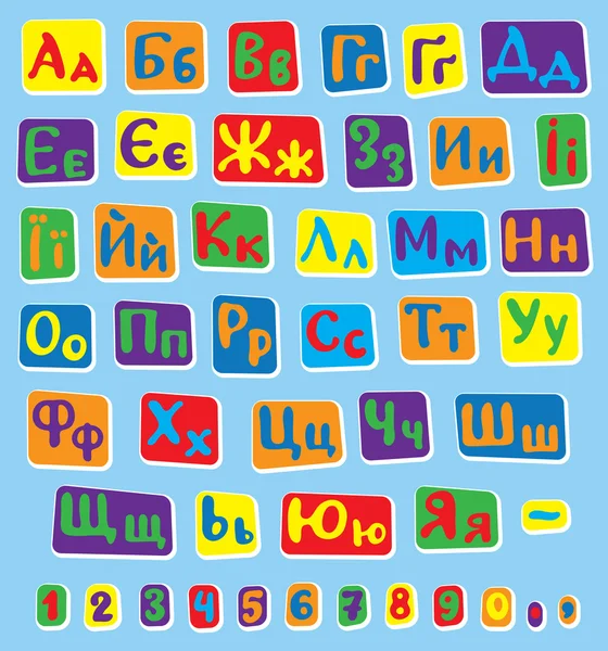 우크라이나어 알파벳 — 스톡 벡터