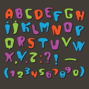 neşeli karikatür font