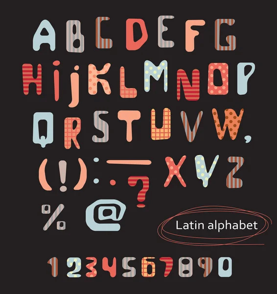 Lettres rétro — Image vectorielle