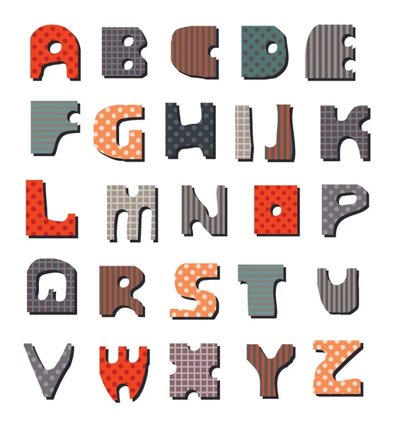 Farbiges Alphabet — Stockvektor