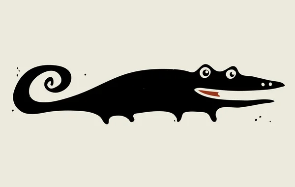 Lézard heureux — Image vectorielle