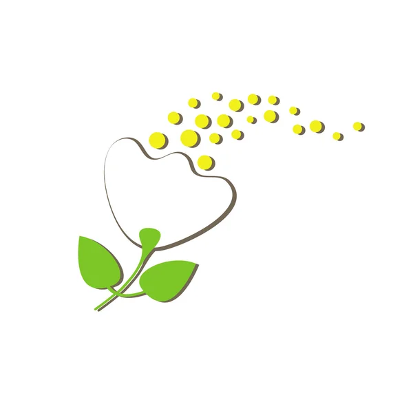 Icono de flor. — Vector de stock