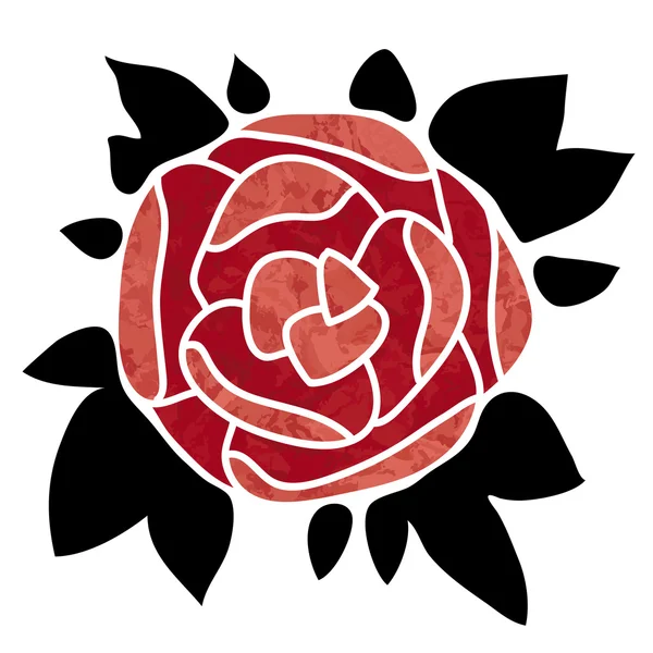 Ikone Rose — Stockvektor