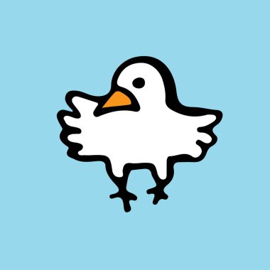 beyaz güvercin simgesi.