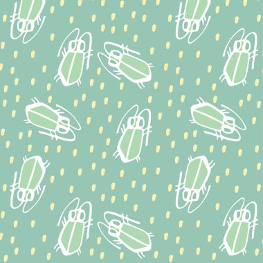 böceği deseni. Dikişsiz doku