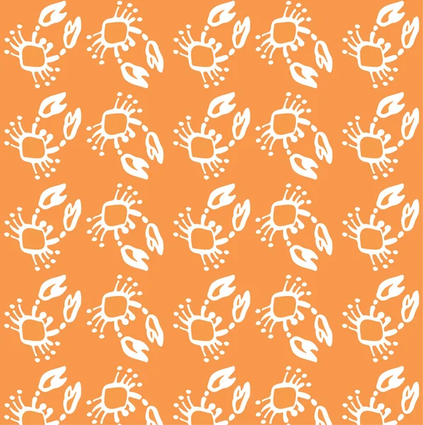 Crab pattern. — Stock Vector