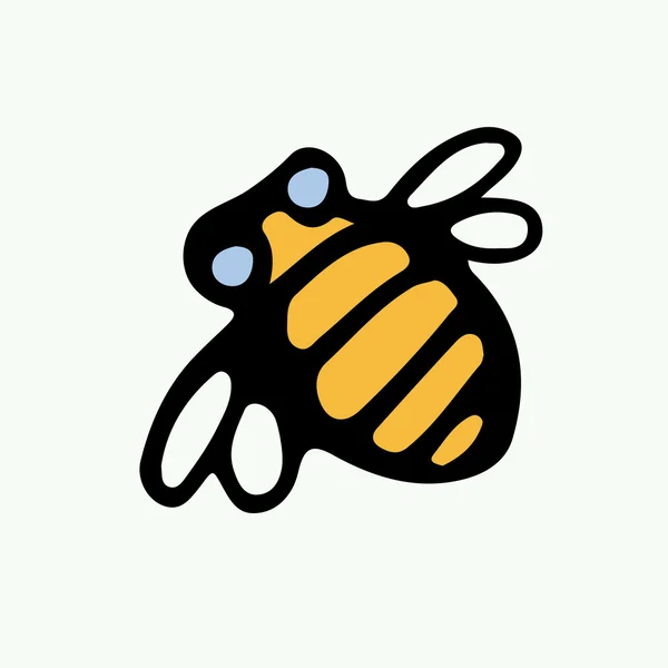 Bee. Vector — Stock Vector