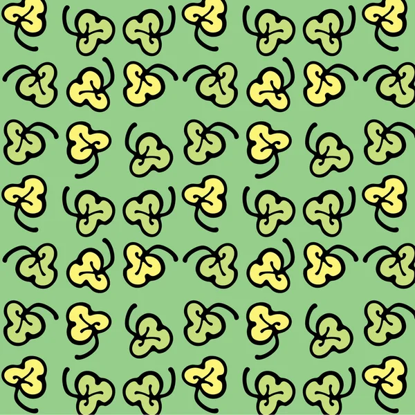 Texture sans couture avec feuilles — Image vectorielle