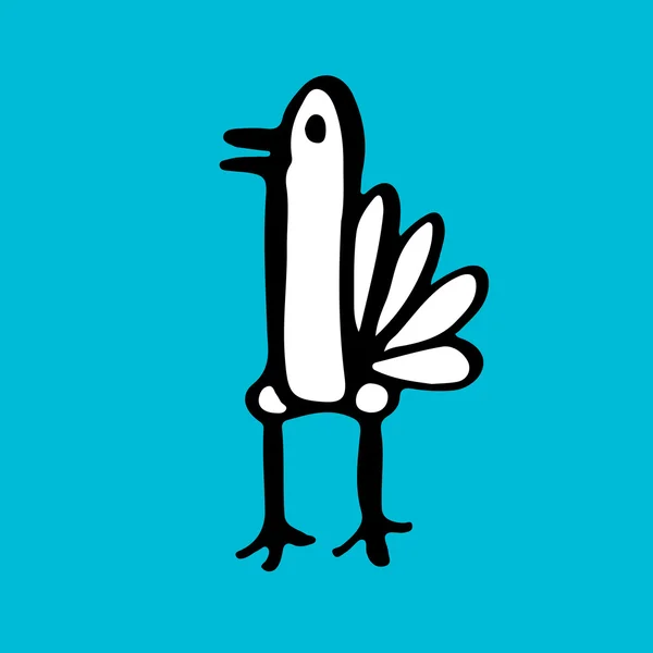 Witte duif pictogram — Stockvector