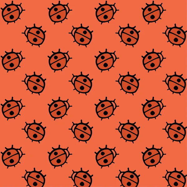 Modèle de coccinelle . — Image vectorielle