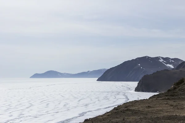 Baikal golfo no inverno — Fotografia de Stock