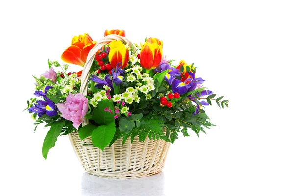 Beautiful bouquet from tulips Stock Image