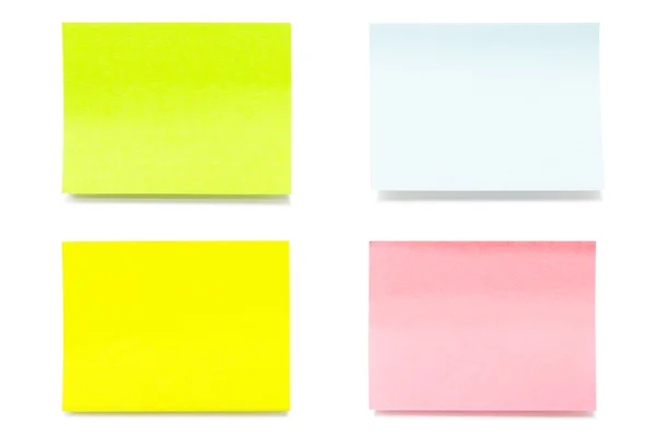 Feuilles de papier adhésives couleur — Photo