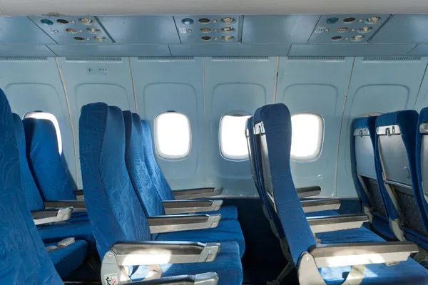 Chairs in the plane — Stock Photo, Image