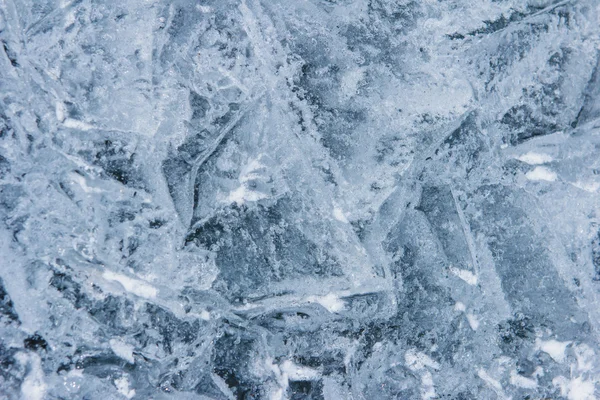 Ice texture from fresh water — Stock Photo, Image