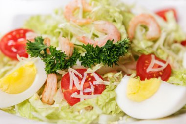 güzel ve lezzetli salata sebze closeup dan