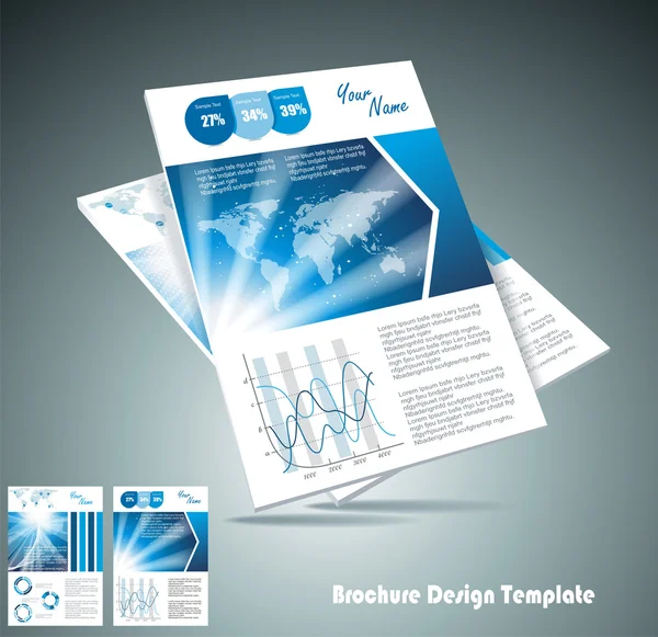 Brochura elemento de design, ilusão vetorial —  Vetores de Stock