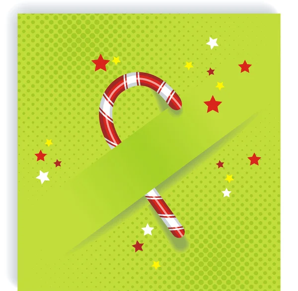 Cristmas caandy cane — Stock Vector