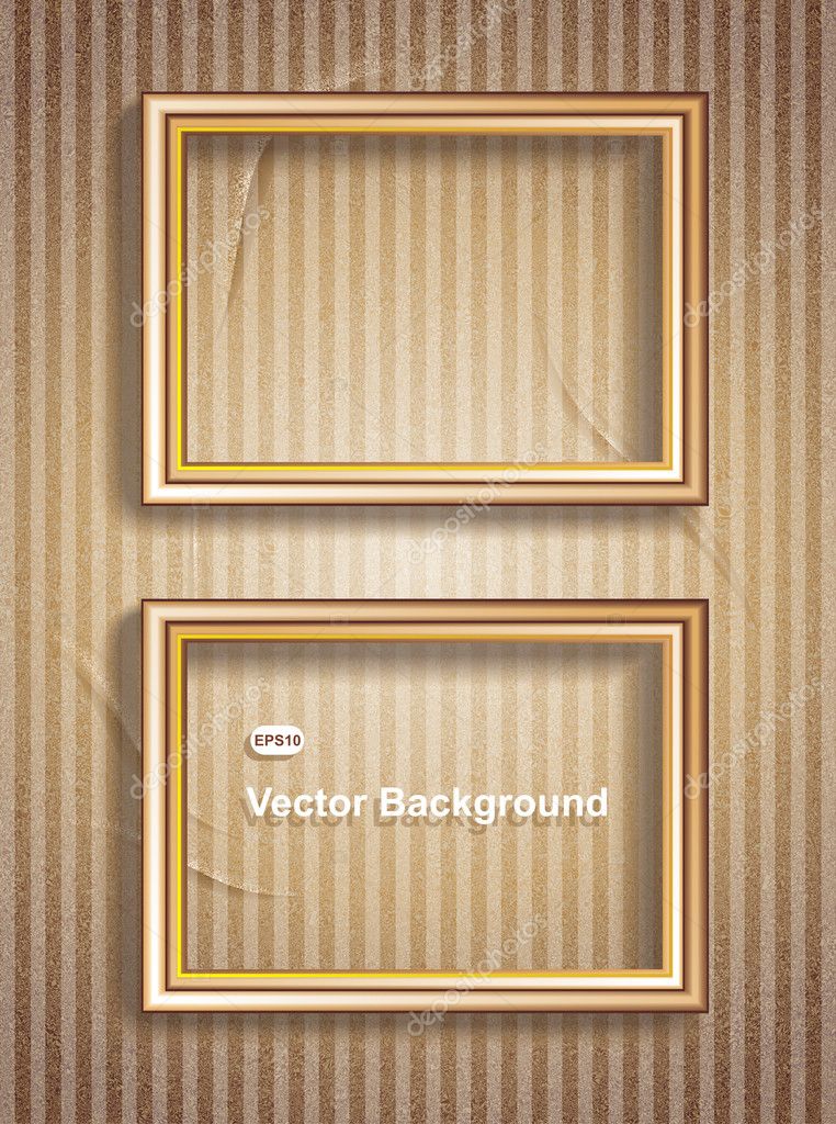 Picture Frame Wallpaper Background. Photo Frame on Grunge Wall Stock