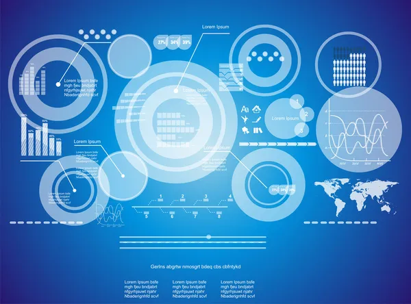 Antecedentes de tecnologia virtual moderna —  Vetores de Stock