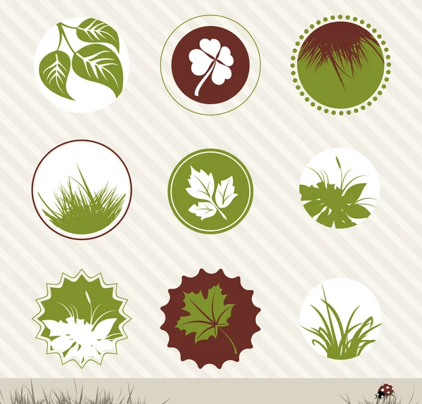 Ecologie icoon set — Stockvector