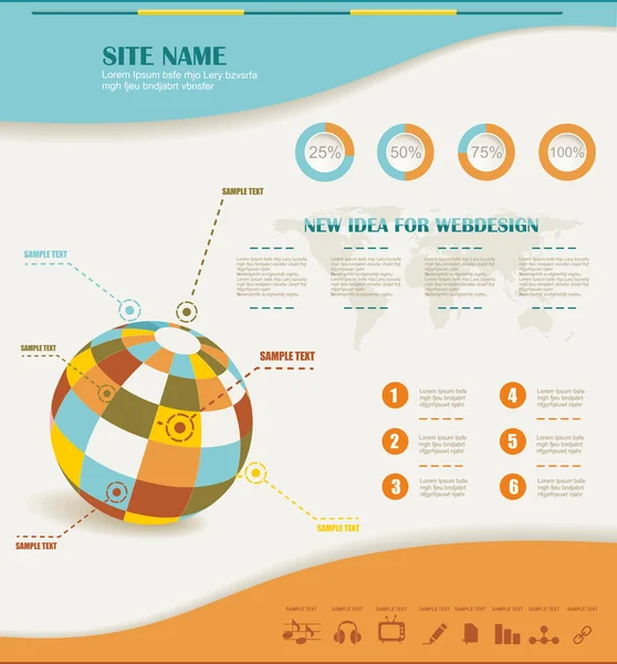 Infographics set en Information Graphics vector — Stockvector