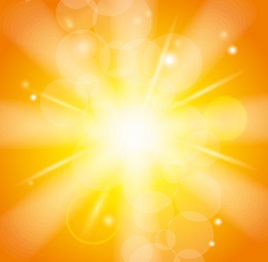 Turuncu Sarı Işınlar Bulanık