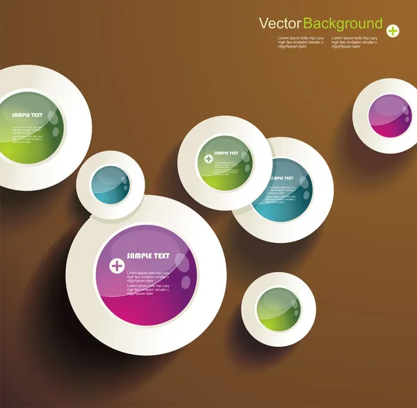 Eps10 Vector Abstract Circles infographies — Image vectorielle