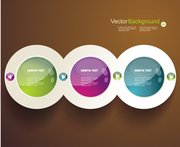 Абстрактный 3D-дизайн кругов
