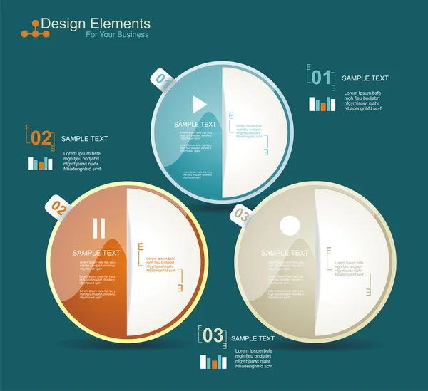 Set elementi di infografica — Vettoriale Stock