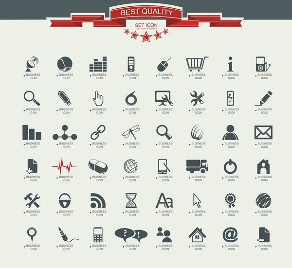 Quality icon Set (Service, Medical, Media, Mail, Mobile,, Web  , — стоковый вектор