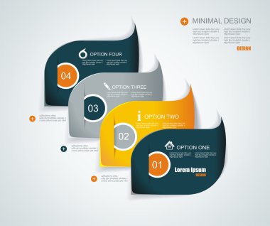 Modern infographics şablon stili. iş akışı lay için kullanılabilir