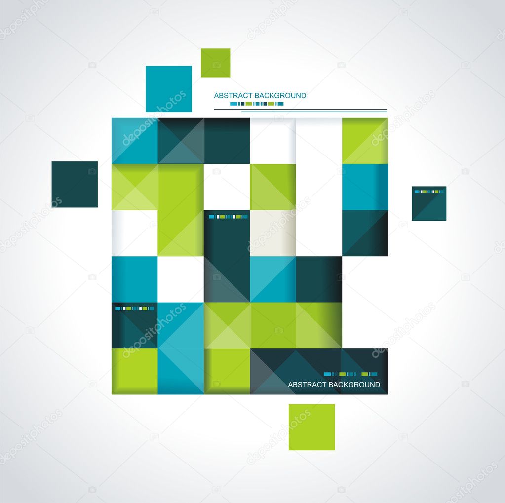 Vector abstract squares background illustration