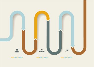 iş sunumları için vektör çizim.