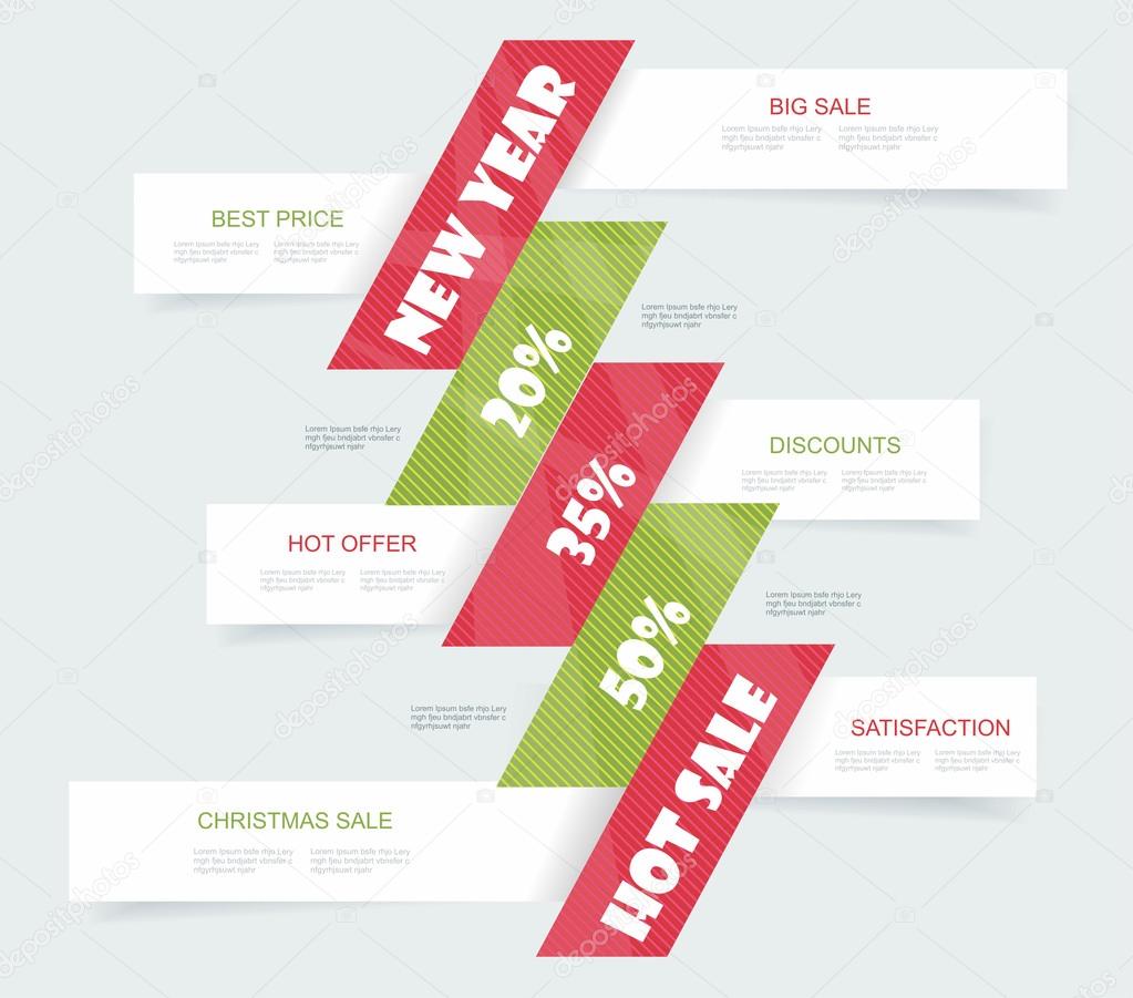 Big Sale Christmas Ball Sticker tags with Sale 20 - 50 percent